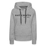 Load image into Gallery viewer, Anti-Cruelty 90's Retro Logo Women’s Hoodie - heather grey
