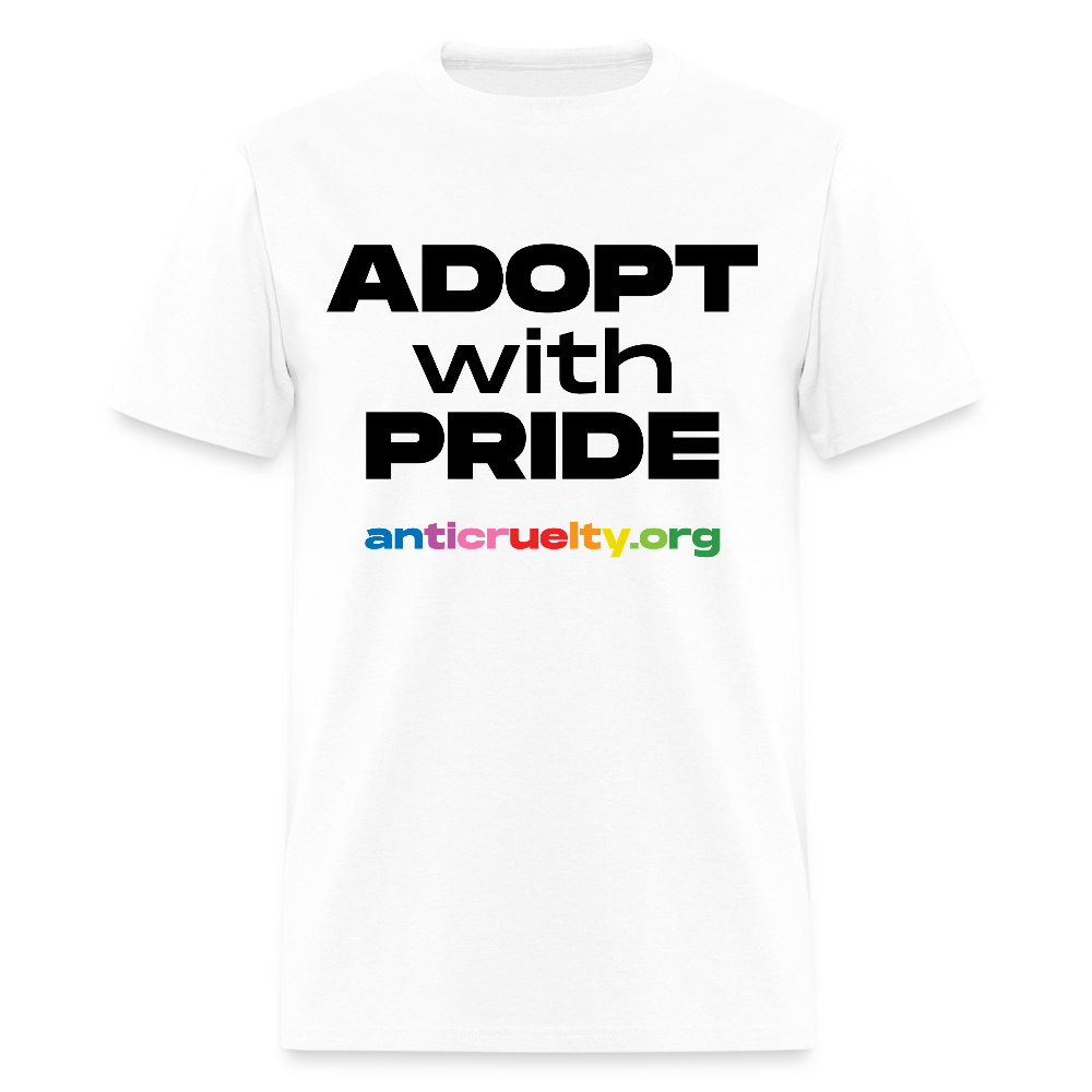 "Adopt With Pride" Unisex Classic T-Shirt - white