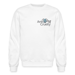 Load image into Gallery viewer, Anti-Cruelty and Paige Halminiak Designs Crewneck Sweatshirt (Back Illustration) - white
