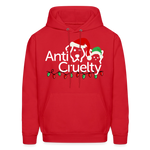Load image into Gallery viewer, Anti-Cruelty "Merry Makers" Logo Hoodie - red
