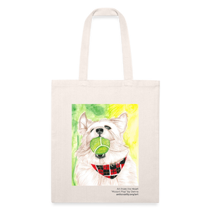 "Mozart Play" Art From The Heart Recycled Tote Bag - natural
