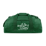 Load image into Gallery viewer, Team Anti-Cruelty Recycled Duffel Bag - forest green
