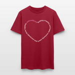 Load image into Gallery viewer, Anti-Cruelty Mission Heart T-Shirt - dark red
