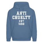 Load image into Gallery viewer, Anti-Cruelty University Hoodie - denim blue
