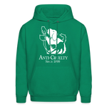 Load image into Gallery viewer, Anti-Cruelty 90's Retro Logo Men's Hoodie - kelly green
