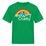 Load image into Gallery viewer, Anti-Cruelty Rainbow Logo TKids' T-Shirt - kelly green
