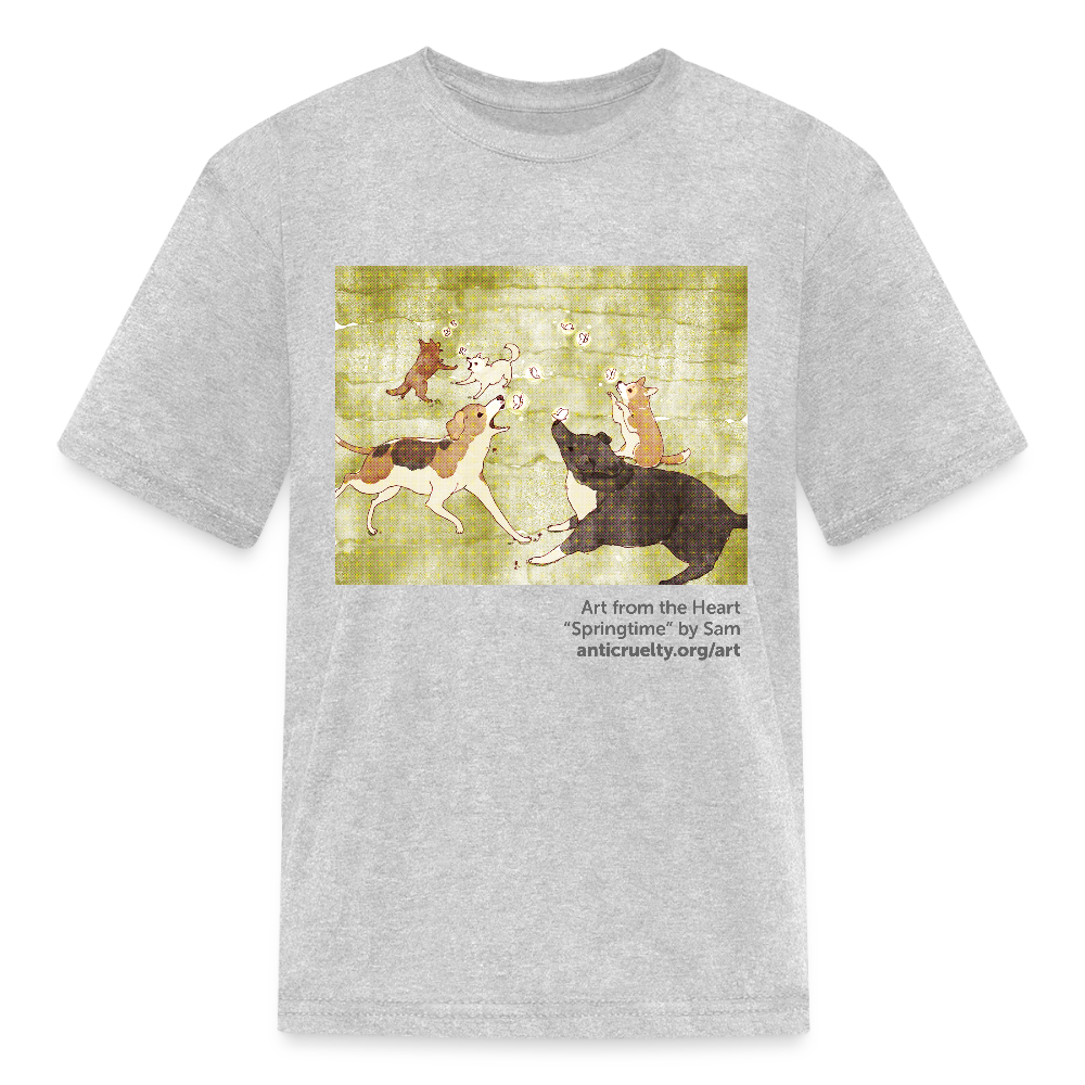 "Springtime" Art From The Heart Kids' T-Shirt - heather gray