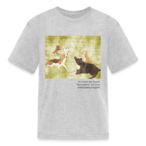 "Springtime" Art From The Heart Kids' T-Shirt - heather gray