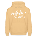 Load image into Gallery viewer, Anti-Cruelty Valentine's Day Logo Hoodie - light gold 
