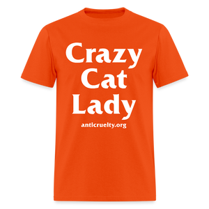 "Crazy Cat Lady" Unisex Classic T-Shirt - orange