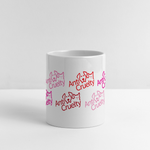 Load image into Gallery viewer, Anti-Cruelty Valentine's Day Logo Mug with Heart Handle - white
