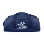 Load image into Gallery viewer, Team Anti-Cruelty Recycled Duffel Bag - navy
