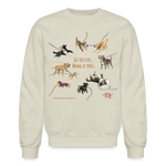 Load image into Gallery viewer, Anti-Cruelty and Paige Halminiak Designs Crewneck Sweatshirt (Front Illustration) - Sand
