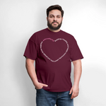Load image into Gallery viewer, Anti-Cruelty Mission Heart T-Shirt - burgundy
