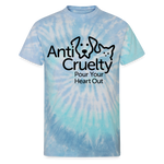 Load image into Gallery viewer, &quot;Pour Your Heart Out&quot; Unisex Tie Dye T-Shirt - blue lagoon
