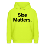 Load image into Gallery viewer, Size Matters Hoodie - safety green

