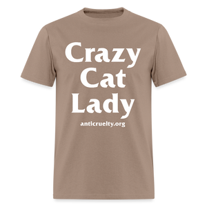 "Crazy Cat Lady" Unisex Classic T-Shirt - brown savana