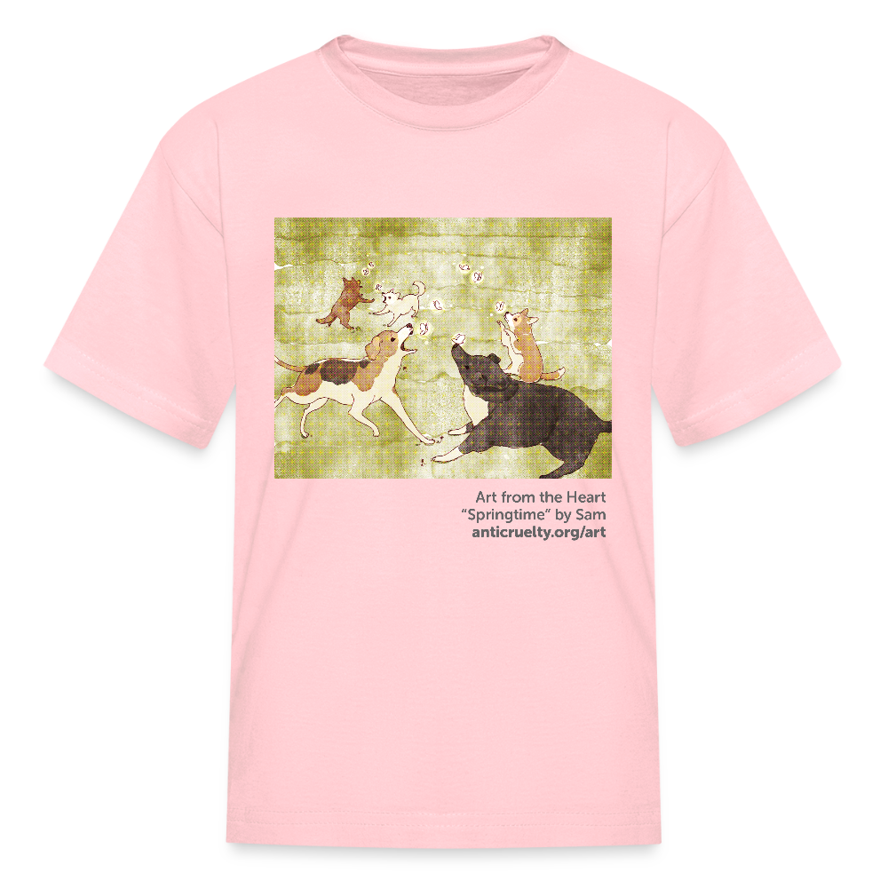 "Springtime" Art From The Heart Kids' T-Shirt - pink