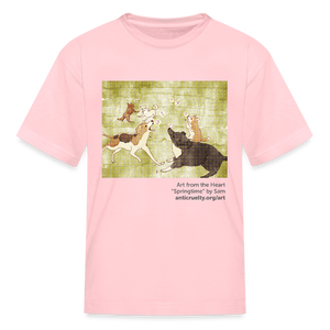 "Springtime" Art From The Heart Kids' T-Shirt - pink