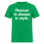 Load image into Gallery viewer, Adoption is always in style. Dark T-Shirt - bright green
