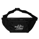 Load image into Gallery viewer, Team Anti-Cruelty Large Crossbody Hip Bag - black
