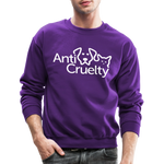 Load image into Gallery viewer, Anti-Cruelty Valentine's Day Logo Crewneck Sweatshirt - purple
