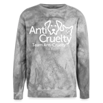 Load image into Gallery viewer, Team Anti-Cruelty Unisex Colorblast Crewneck Sweatshirt - smoke
