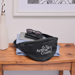 Load image into Gallery viewer, Anti-Cruelty Valentine's Day Logo Fanny Pack - black
