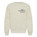 Load image into Gallery viewer, Anti-Cruelty and Paige Halminiak Designs Crewneck Sweatshirt (Back Illustration) - Sand

