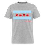 Load image into Gallery viewer, &quot;Chicago Paw Flag &quot;Unisex Classic T-Shirt - heather gray
