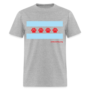 "Chicago Paw Flag "Unisex Classic T-Shirt - heather gray