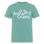 Load image into Gallery viewer, Anti-Cruelty White Logo Shirt - aquatic
