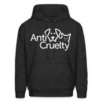 Load image into Gallery viewer, Anti-Cruelty Valentine's Day Logo Hoodie - charcoal grey
