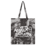 Load image into Gallery viewer, Team Anti-Cruelty Tie Dye Tote Bag - stormy ash
