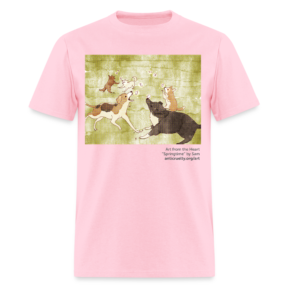"Springtime" Art From The Heart Adult T-Shirt - pink