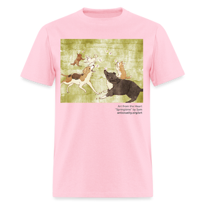 "Springtime" Art From The Heart Adult T-Shirt - pink