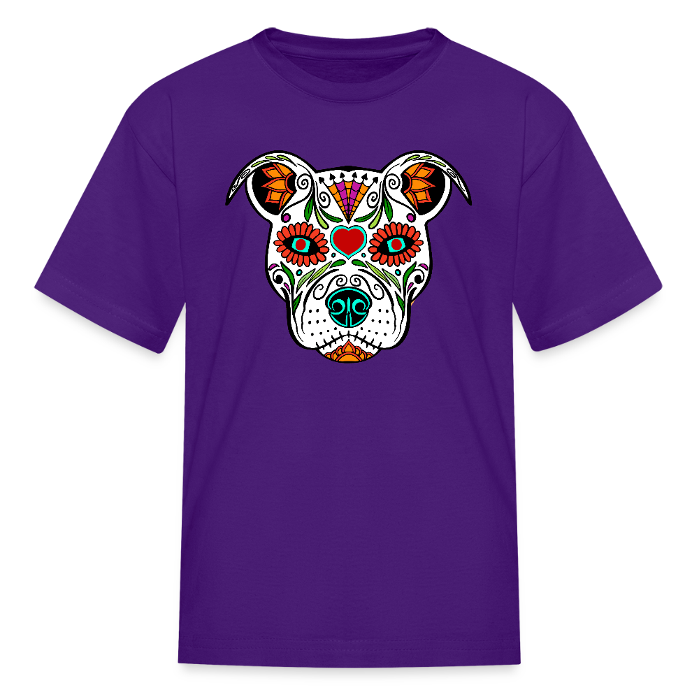 Día de los Doggie Kids' T-Shirt - purple