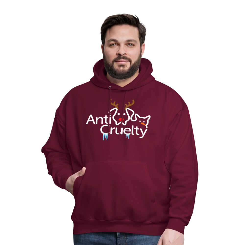 2025 Anti-Cruelty Holiday Hoodie - burgundy