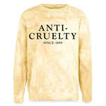 Load image into Gallery viewer, Anti-Cruelty 40's Logo Colorblast Crewneck Sweatshirt - citrine
