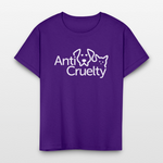 Load image into Gallery viewer, Anti-Cruelty Valentine's Day Logo Kids' T-Shirt - purple
