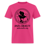 Load image into Gallery viewer, &quot;Vintage Anti-Cruelty Greek Key&quot; Bright Unisex Classic T-Shirt - fuchsia
