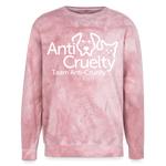 Load image into Gallery viewer, Team Anti-Cruelty Unisex Colorblast Crewneck Sweatshirt - clay
