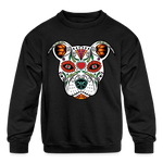 Load image into Gallery viewer, Día de los Doggie Kids&#39; Crewneck Sweatshirt - black
