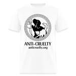 Load image into Gallery viewer, &quot;Vintage Anti-Cruelty Greek Key&quot; Bright Unisex Classic T-Shirt - white
