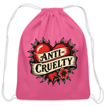 Load image into Gallery viewer, Anti-Cruelty Retro Heart Cotton Drawstring Bag - pink
