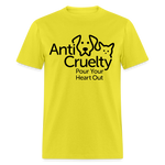 Load image into Gallery viewer, &quot;Pour Your Heart Out&quot; Bright Unisex Classic T-Shirt - yellow
