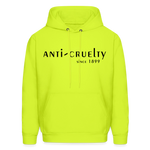 Load image into Gallery viewer, Anti-Cruelty 70's Retro Logo Men's Hoodie - safety green
