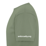 Load image into Gallery viewer, Anti-Cruelty Dark T-Shirt - military green
