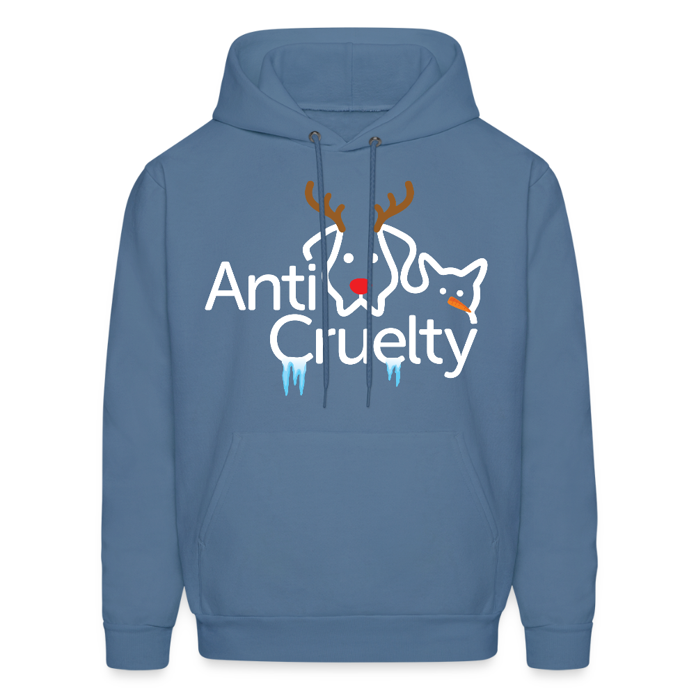 2025 Anti-Cruelty Holiday Hoodie - denim blue