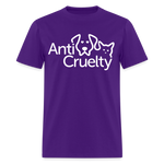 Load image into Gallery viewer, Anti-Cruelty Valentine's Day Logo T-Shirt - purple
